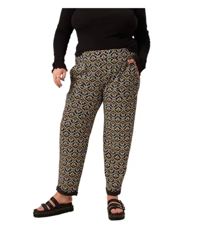 Known Supply Nolan Pant In Retro Floral In Black