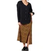 Known Supply Perla Skirt In Ochre Spots In Multi