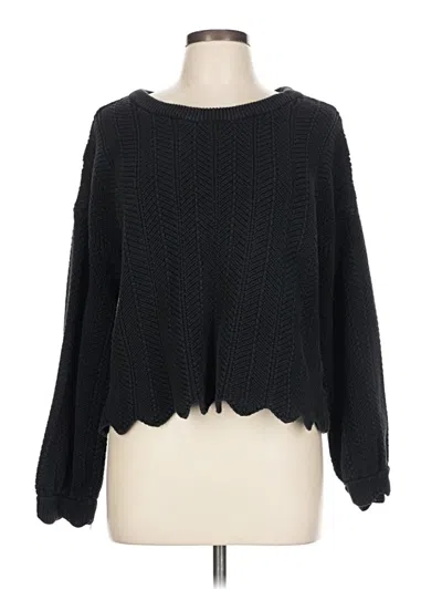 Pre-owned Known Supply Pullover Sweater In Black