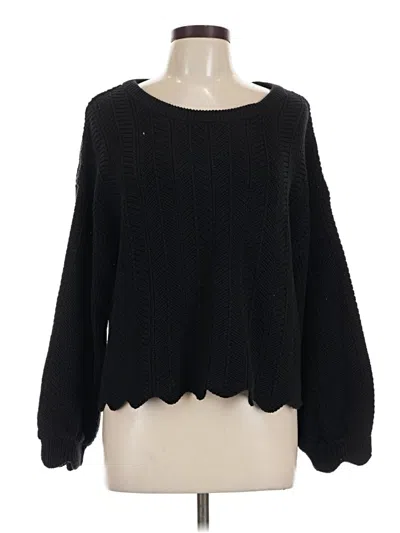 Pre-owned Known Supply Pullover Sweater In Black