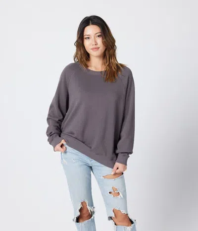 Known Supply Raglan Sweatshirt In Charcoal