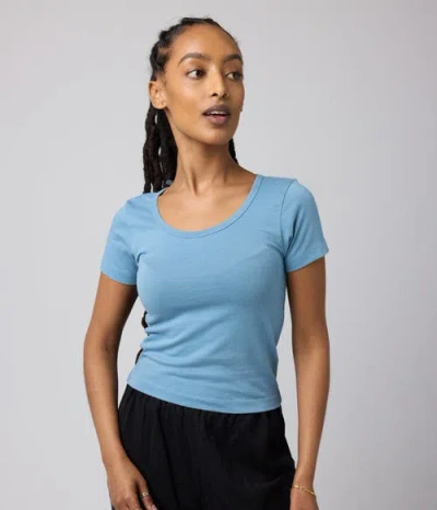 Known Supply Regen Baby Tee In Blue