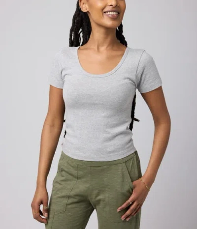 Known Supply Regen Baby Tee In Gray