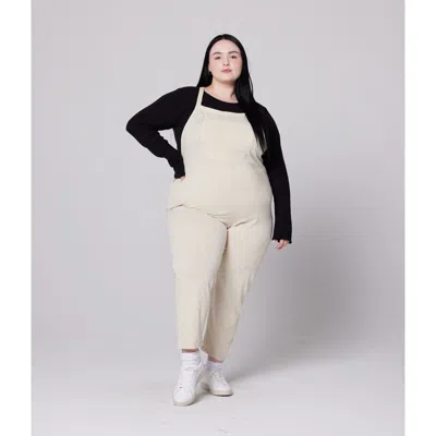 Known Supply Rhythm Organic Cotton Adjustable Overall In Taupe