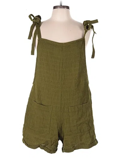 Pre-owned Known Supply Romper In Green