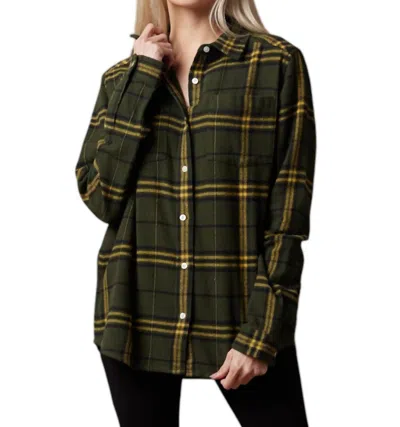 Known Supply Shiloh Unisex Plaid Shirt In Juniper In Grey