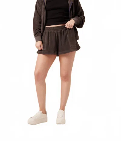 Known Supply Shyla Short In Charcoal In Brown