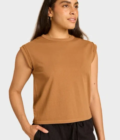 Known Supply Sola Top In Brown