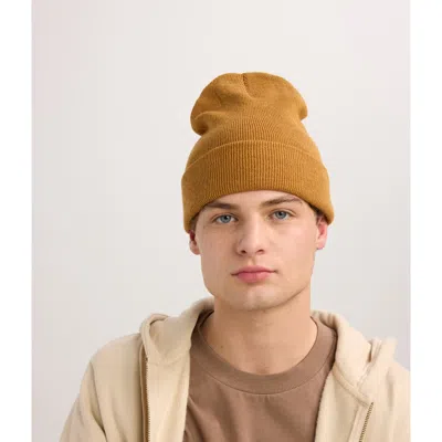 Known Supply Tall Cuff Beanie In Yellow
