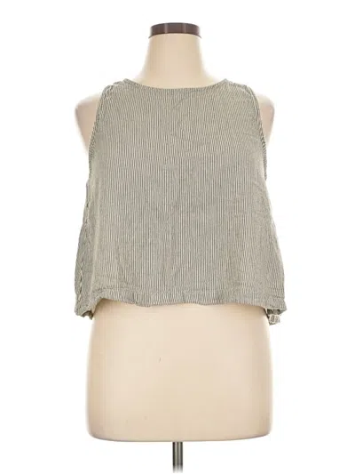 Pre-owned Known Supply Tank Top Gray Halter Neckline Tops
