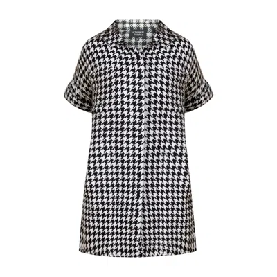 Known Supply Women's Amaris Dress - Houndstooth Black/pearl In Multi