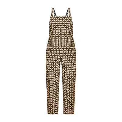 Known Supply Women's Black Cadence Overall - Eucalyptus Check In Brown