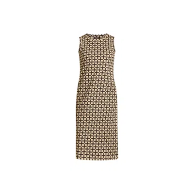Known Supply Women's Black Sasha Dress - Eucalyptus Check In Multi
