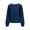 Known Supply Ada Boxy Pullover In Blue In Blue