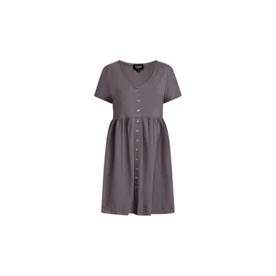 Known Supply Women's Blue Josie Dress - Lead In Brown