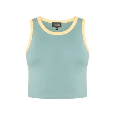 Known Supply Women's Blue Tess Tank - Mermaid/blonde
