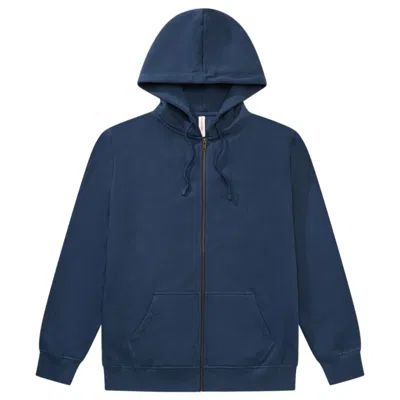 Known Supply Women's Blue Unisex Zip Hoodie - Navy
