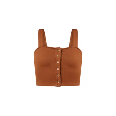 Known Supply Women's Brown Jazz Top - Spice