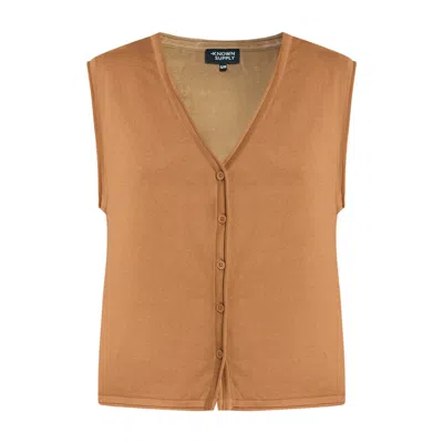 Known Supply Women's Brown Perri Vest - Willow