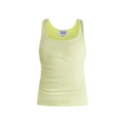 Known Supply Women's Green Garnet Tank - Celery