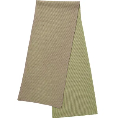 Known Supply Women's Green Illusion Scarf - Lemongrass/pinto In Brown