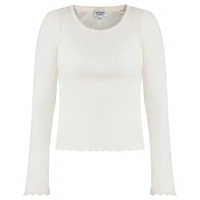 Known Supply Women's Neutrals Jill Top - Stone In White
