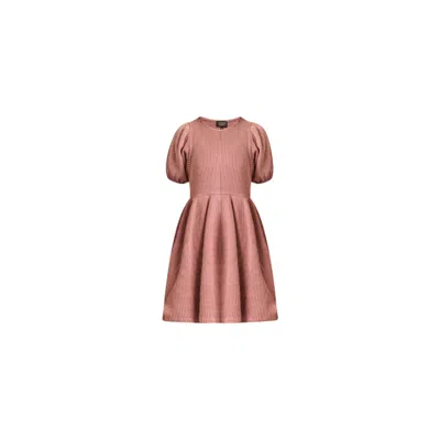 Known Supply Women's Pink Ethel Waffle Knit Dress - Blossom