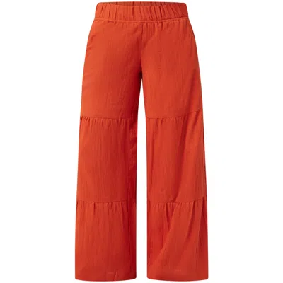 Known Supply Women's Red Malibu Pant - Chili In Orange