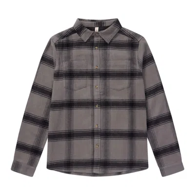Known Supply Women's Unisex Flannel - Grey In Gray