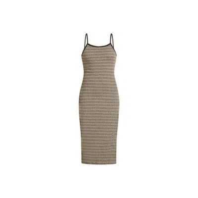 Known Supply Women's Vermont Dress - Black Jacquard In Neutral