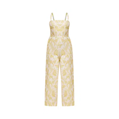 Known Supply Women's Yellow Alchemy Jumpsuit - Chartreuse Toille