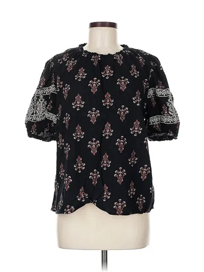 Pre-owned Knox Rose 3/4 Sleeve Blouse In Black