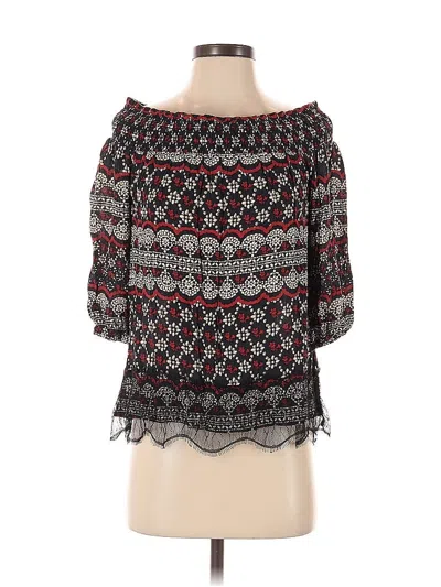 Pre-owned Knox Rose 3/4 Sleeve Blouse In Black