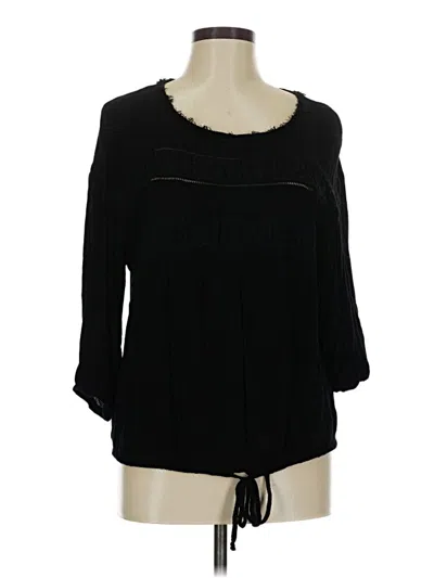 Pre-owned Knox Rose 3/4 Sleeve Blouse In Black