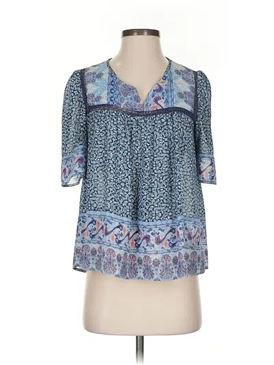 Pre-owned Knox Rose 3/4 Sleeve Blouse In Blue