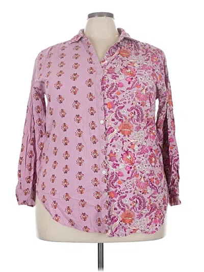 Pre-owned Knox Rose 3/4 Sleeve Blouse In Pink