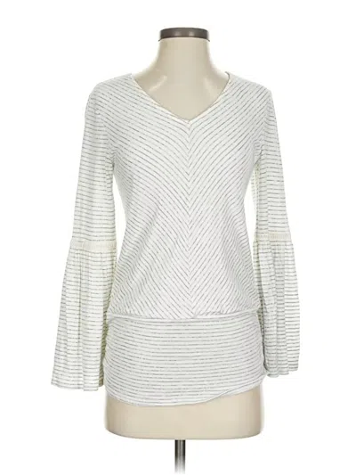 Pre-owned Knox Rose 3/4 Sleeve Top Ivory V Neck Tops In White