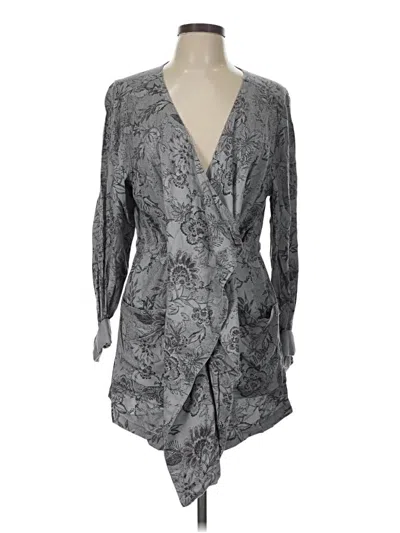 Pre-owned Knox Rose Blazer Jacket In Gray