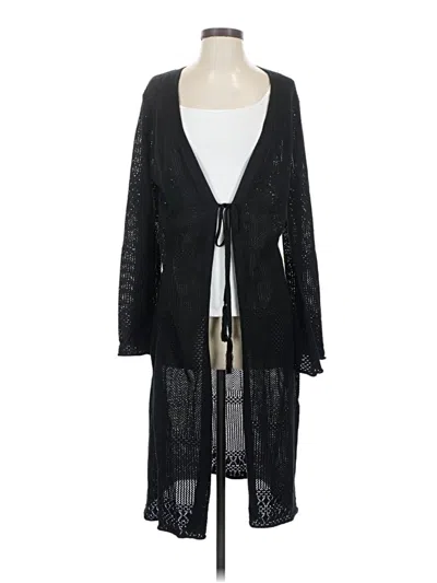 Pre-owned Knox Rose Cardigan Sweater In Black