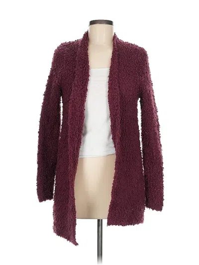 Pre-owned Knox Rose Cardigan Sweater In Burgundy
