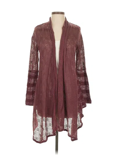 Pre-owned Knox Rose Cardigan Sweater In Burgundy