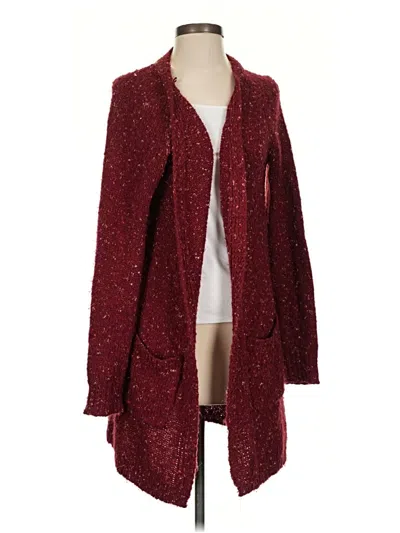 Pre-owned Knox Rose Cardigan Sweater In Burgundy