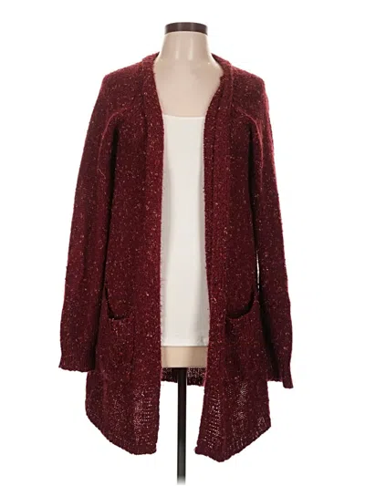 Pre-owned Knox Rose Cardigan Sweater In Burgundy