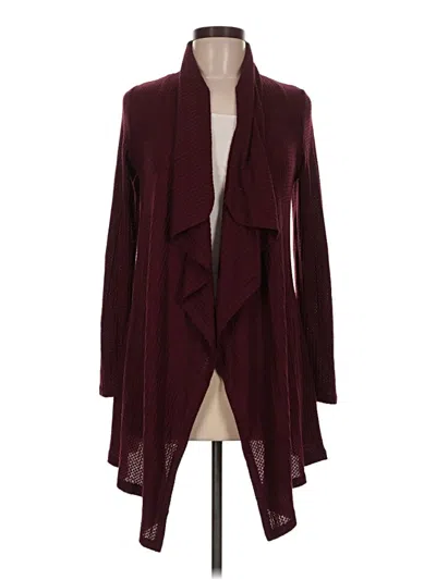 Pre-owned Knox Rose Cardigan Sweater In Burgundy