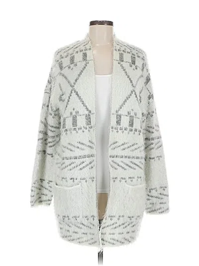 Pre-owned Knox Rose Cardigan Sweater In Silver