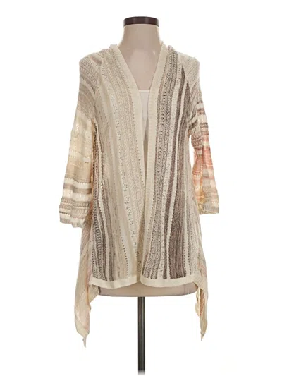 Pre-owned Knox Rose Cardigan Sweater In Tan