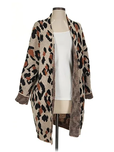 Pre-owned Knox Rose Cardigan Sweater In Tan