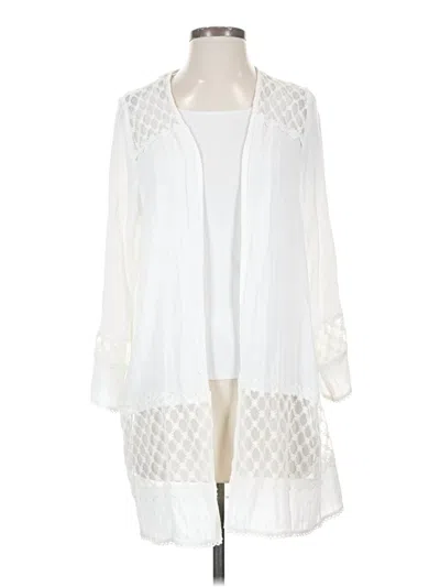 Pre-owned Knox Rose Cardigan Sweater In White