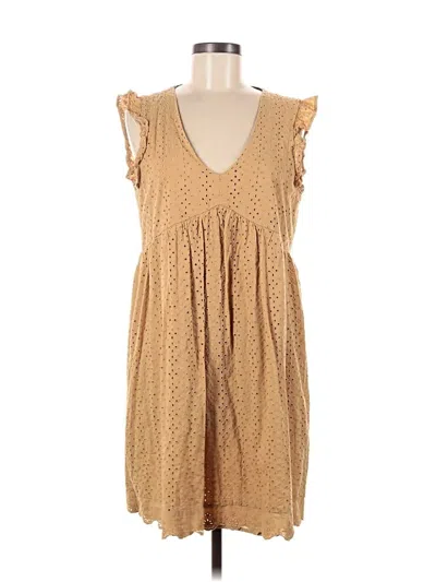 Pre-owned Knox Rose Casual Dress In Brown
