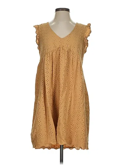 Pre-owned Knox Rose Casual Dress In Brown